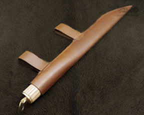 Viking scissors with scabbard, British Isles. Blunt edge